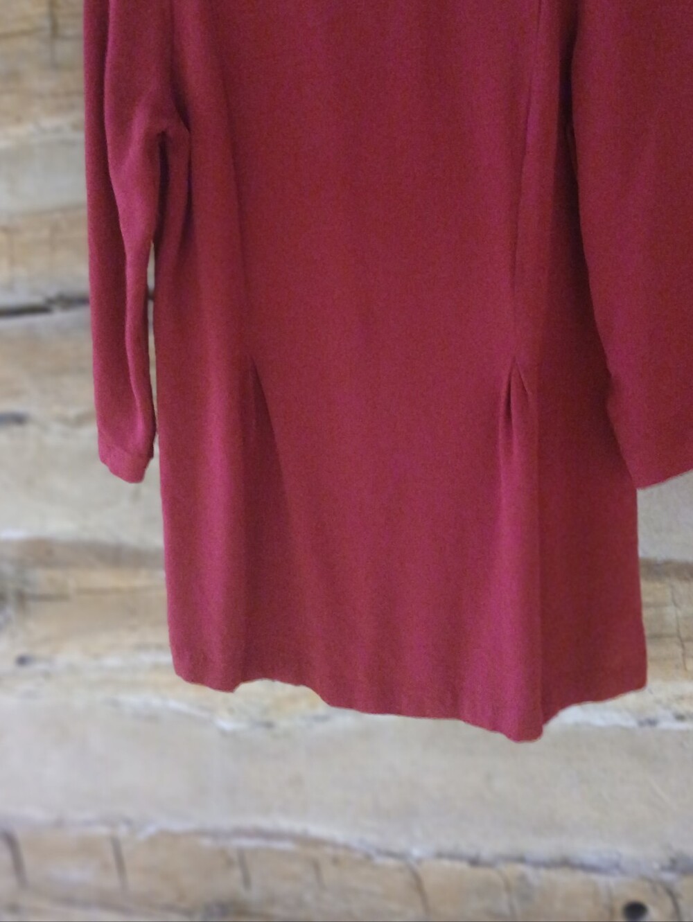 J. Jill Cranberry Red 3/4 Sleeve Swing Tunic XS - Picture 3 of 11